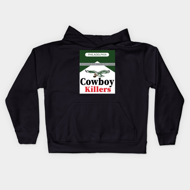 philadelphia cowboy killers fly eagles Kids Hoodie by davidsmith78
